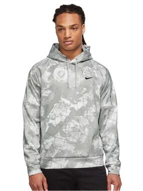 Nike Therma-FIT Men's Pullover Hoodie in gray camo. Size medium.